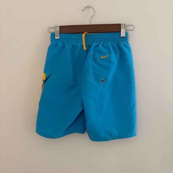 Nike Boys Medium Blue Swim Suit Bottoms Trunks Swim Summer Pool - Picture 3 of 8